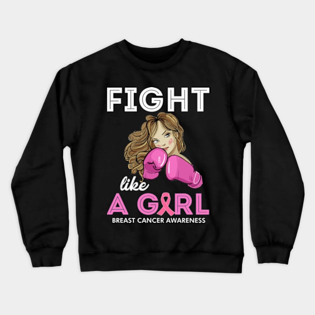 Fight Breast Cancer Awareness Month Shirt Women Gi Crewneck Sweatshirt by TeeSky